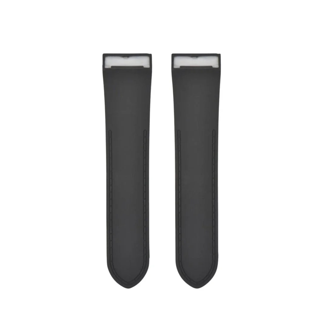 Cartier Santos 100 Rubber Strap - Black - Image 3