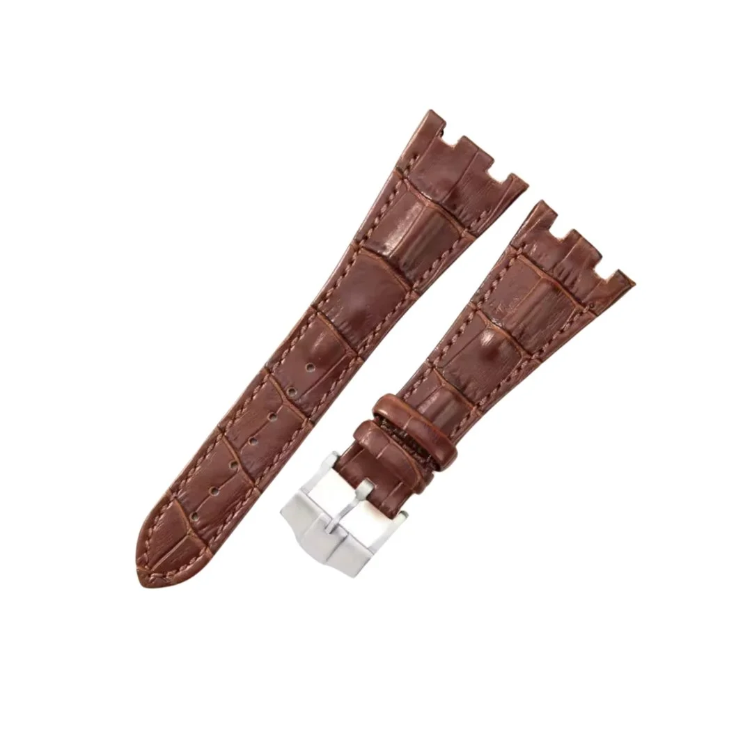Crocodile Strap - For all Audemars Piguet Offshore 42mm - Brown
