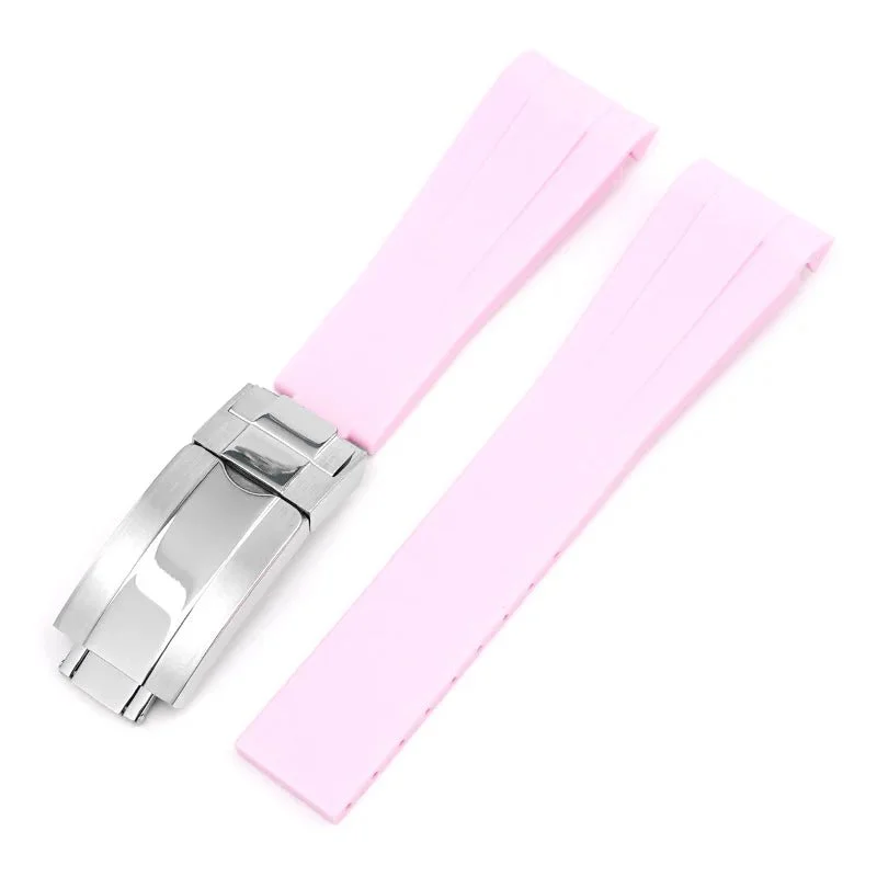 Deployant Rubber Strap - For Rolex GMT-Master II - Pink - Image 2