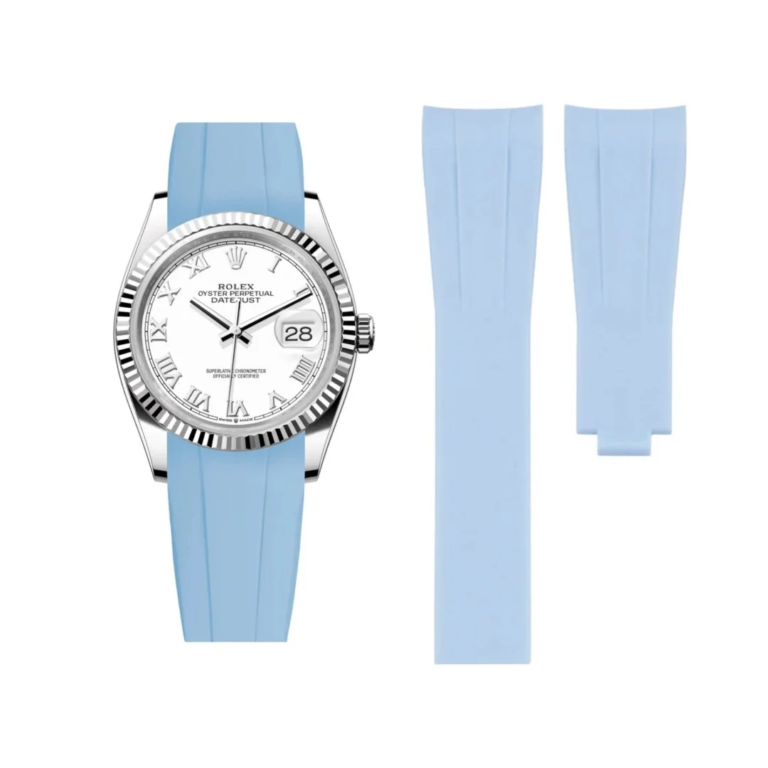 Deployant Strap - For Rolex Datejust 36 - Baby Blue
