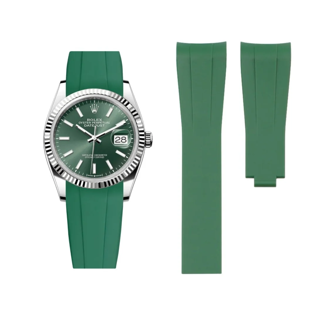 Deployant Strap - For Rolex Datejust 36 - Green