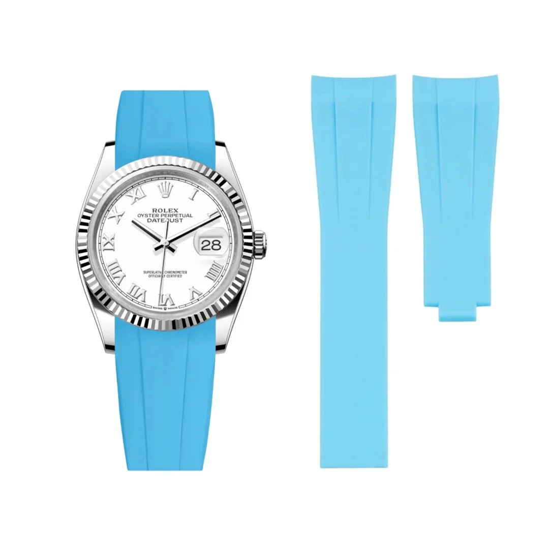 Deployant Strap - For Rolex Datejust 36 - Light Blue