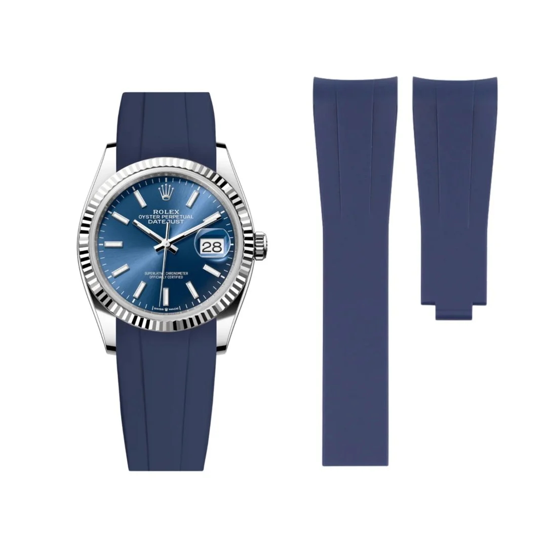 Deployant Strap - For Rolex Datejust 36 - Navy Blue