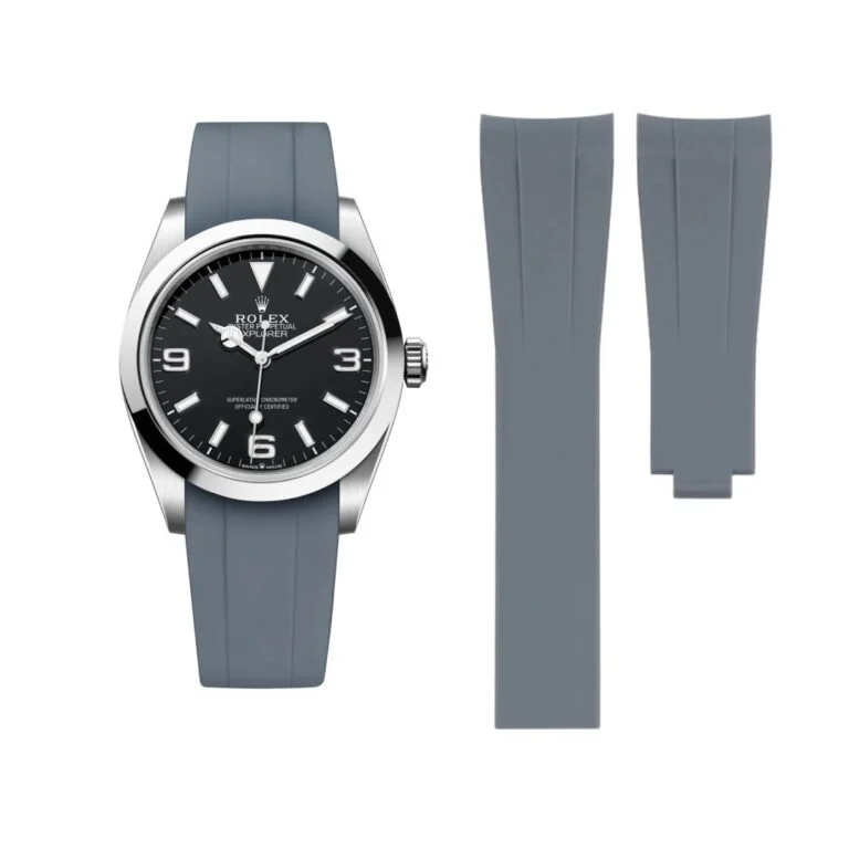 Deployant Strap - For Rolex Explorer I - Grey
