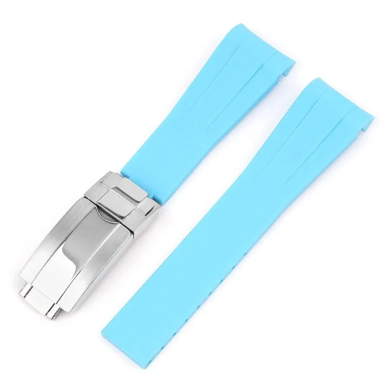 Deployant Strap - For Rolex Explorer I - Light Blue - Image 3