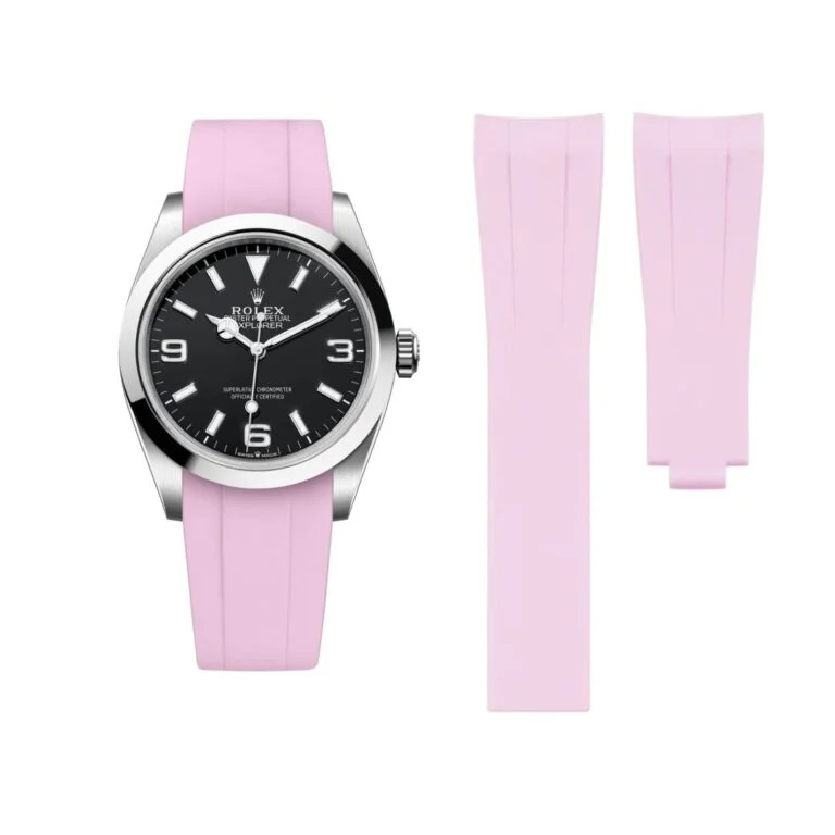 Deployant Strap - For Rolex Explorer I - Pink