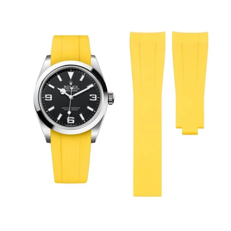 Deployant Strap - For Rolex Explorer I - Yellow