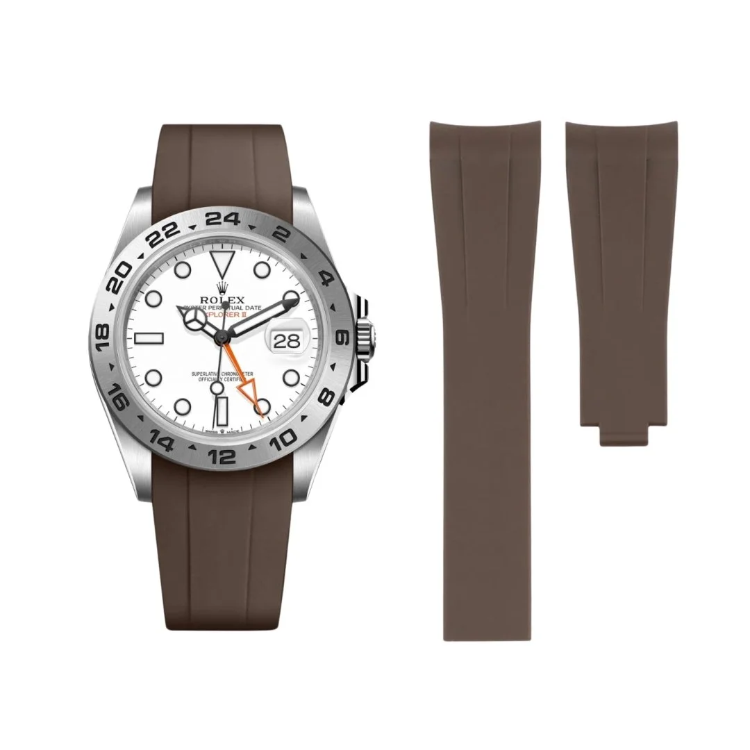 Deployant Strap - For Rolex Explorer II - Brown