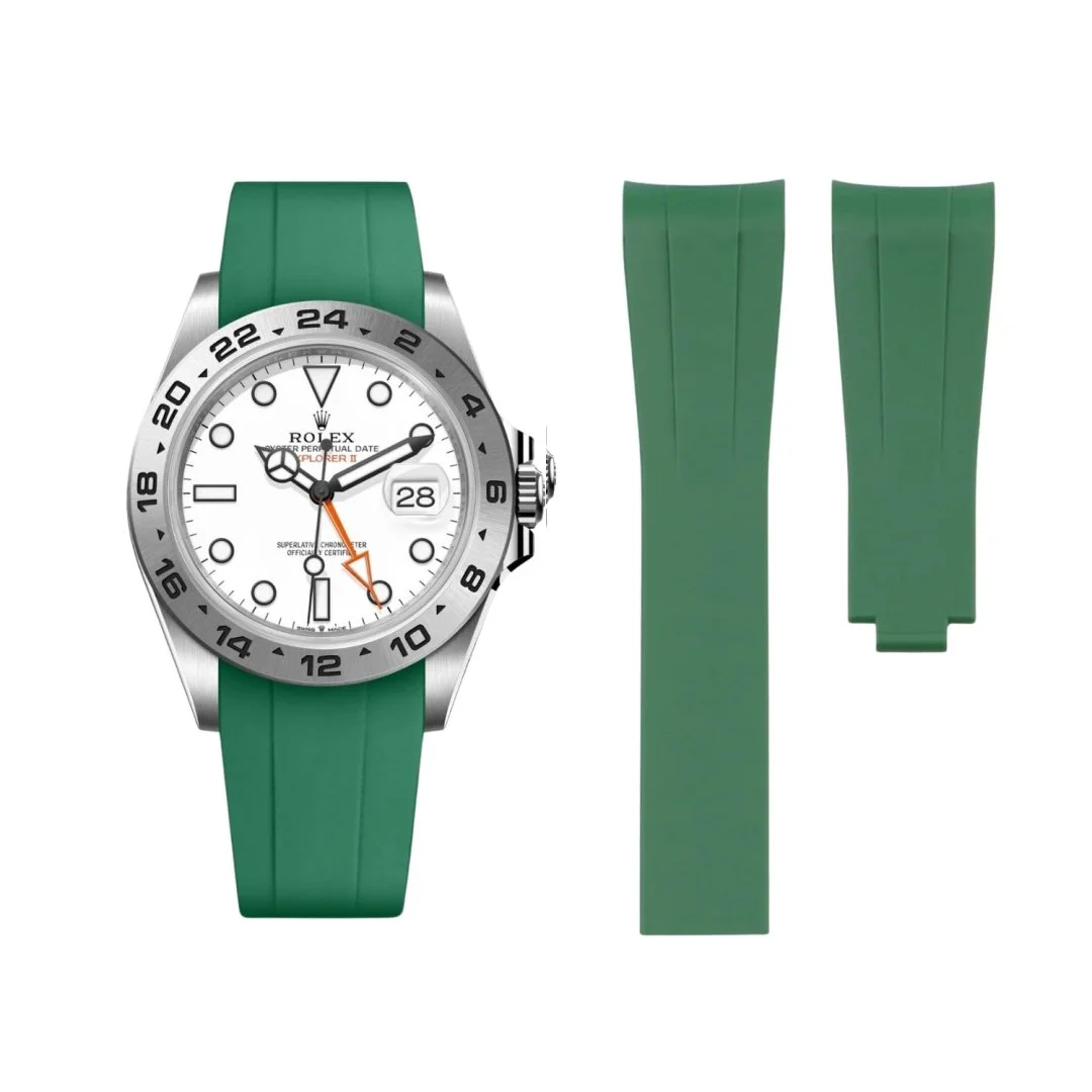 Deployant Strap - For Rolex Explorer II - Green