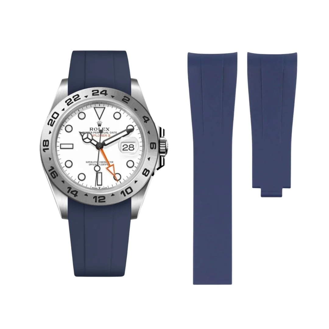 Deployant Strap - For Rolex Explorer II - Navy Blue