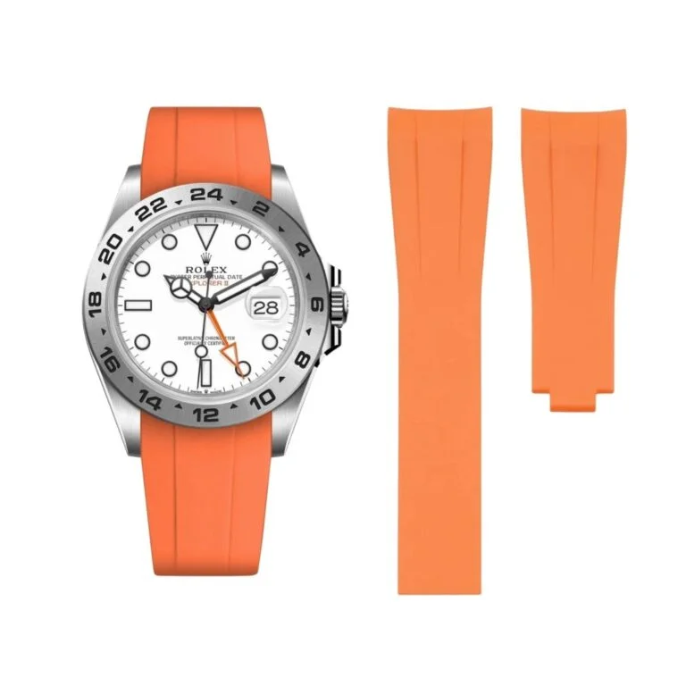 Deployant Strap - For Rolex Explorer II - Orange