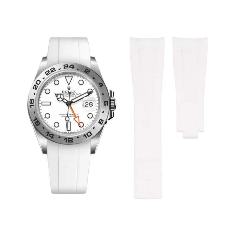 Deployant Strap - For Rolex Explorer II - White