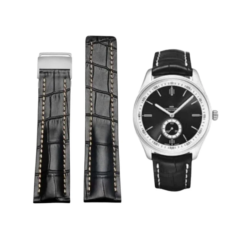 Leather Strap - For Breitling Watches - Black