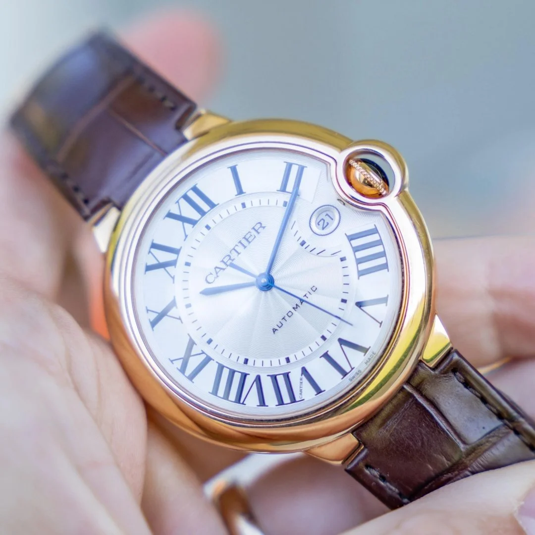 Leather Strap - For Cartier Ballon Bleu - Brown - Image 2