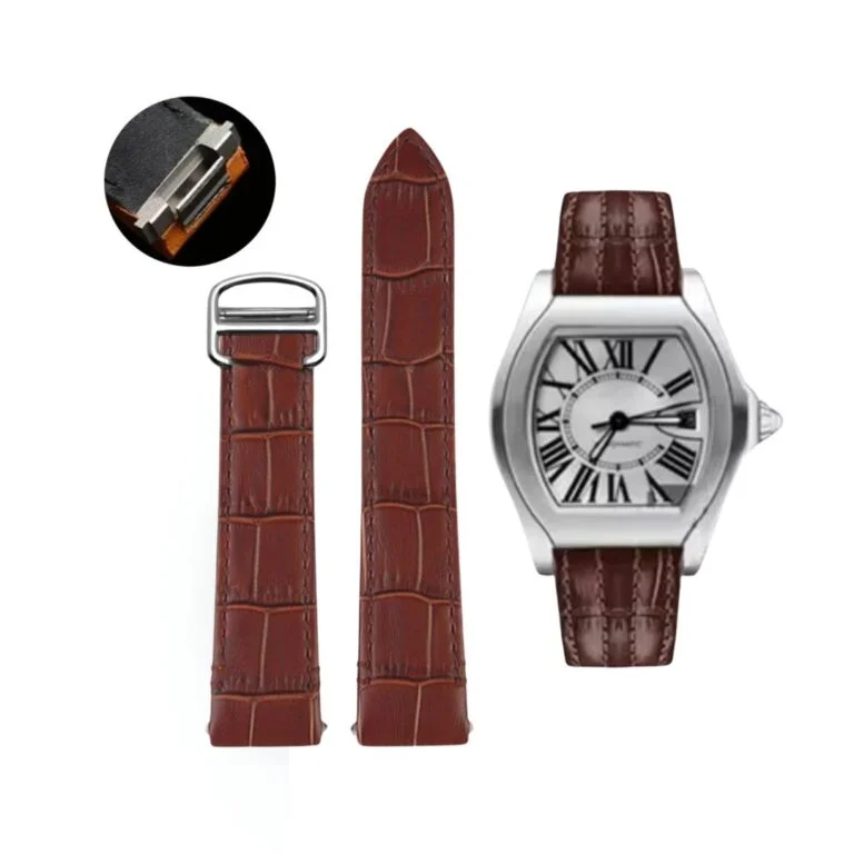 Leather Strap - For Cartier Roadster - Brown