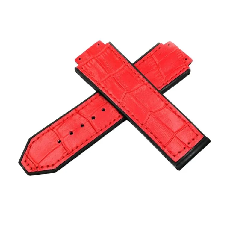 Leather Strap - For Hublot Big Bang 44mm - Red