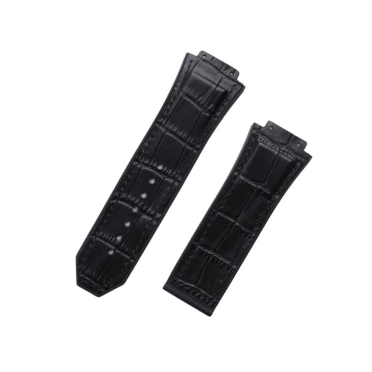 Leather Strap - For Hublot King Power - Black