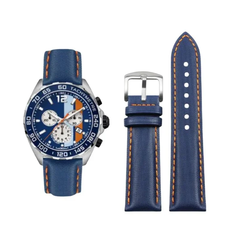 Nylon Strap - For Tag Heuer Formula 1 - Blue/Orange
