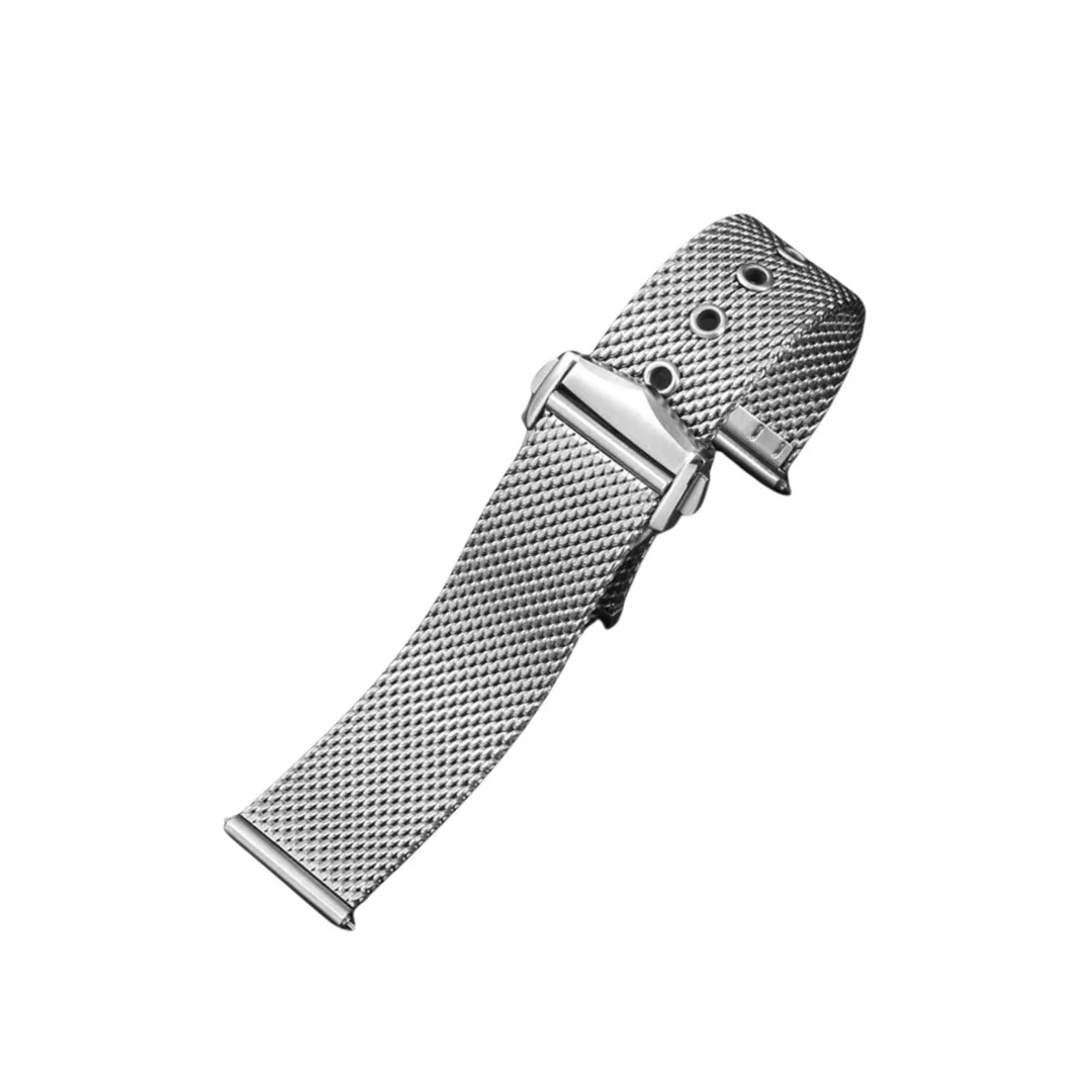 Omega Seamaster James Bond 007 Mesh Strap - In Stainless Steel - Silver - Image 3
