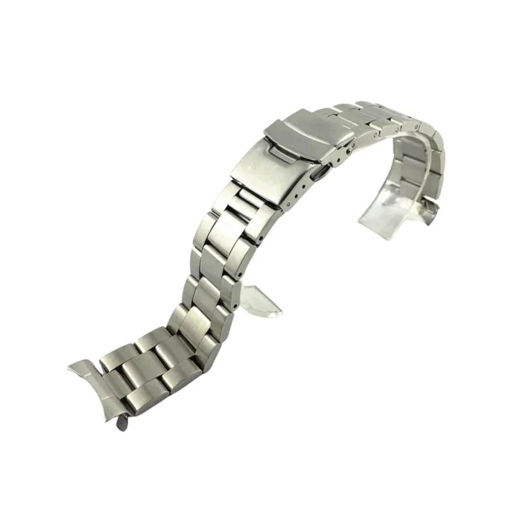 Oyster Strap - For Seiko - Premium Stainless Steel Silver