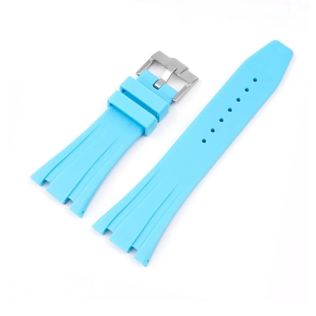 Rubber Strap - For all Audemars Piguet Royal Oak 41mm - Light Blue
