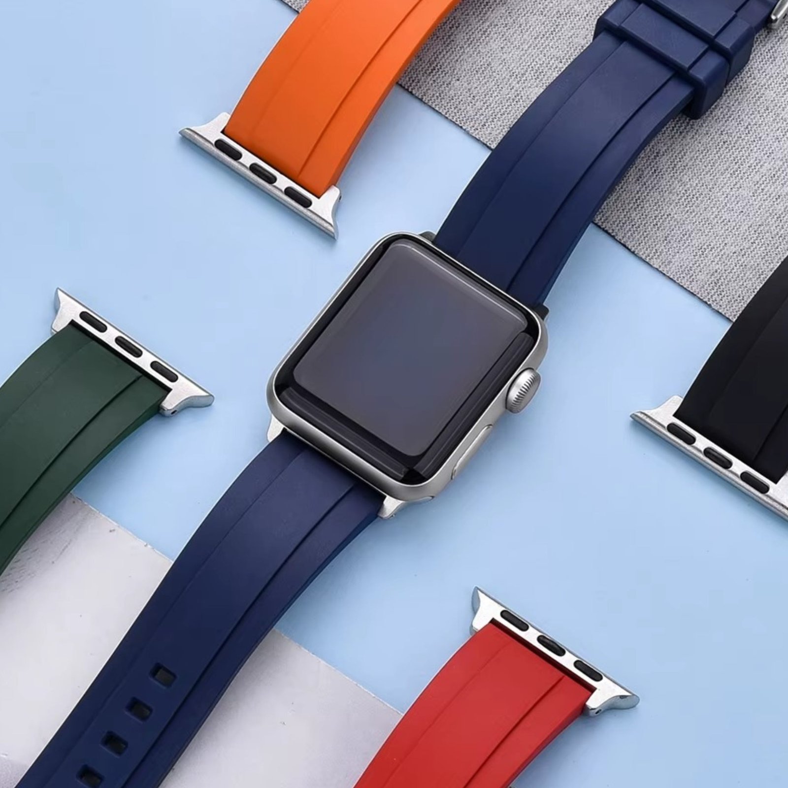 Rubber Strap - For all Apple Watch Models - Brown - Image 4