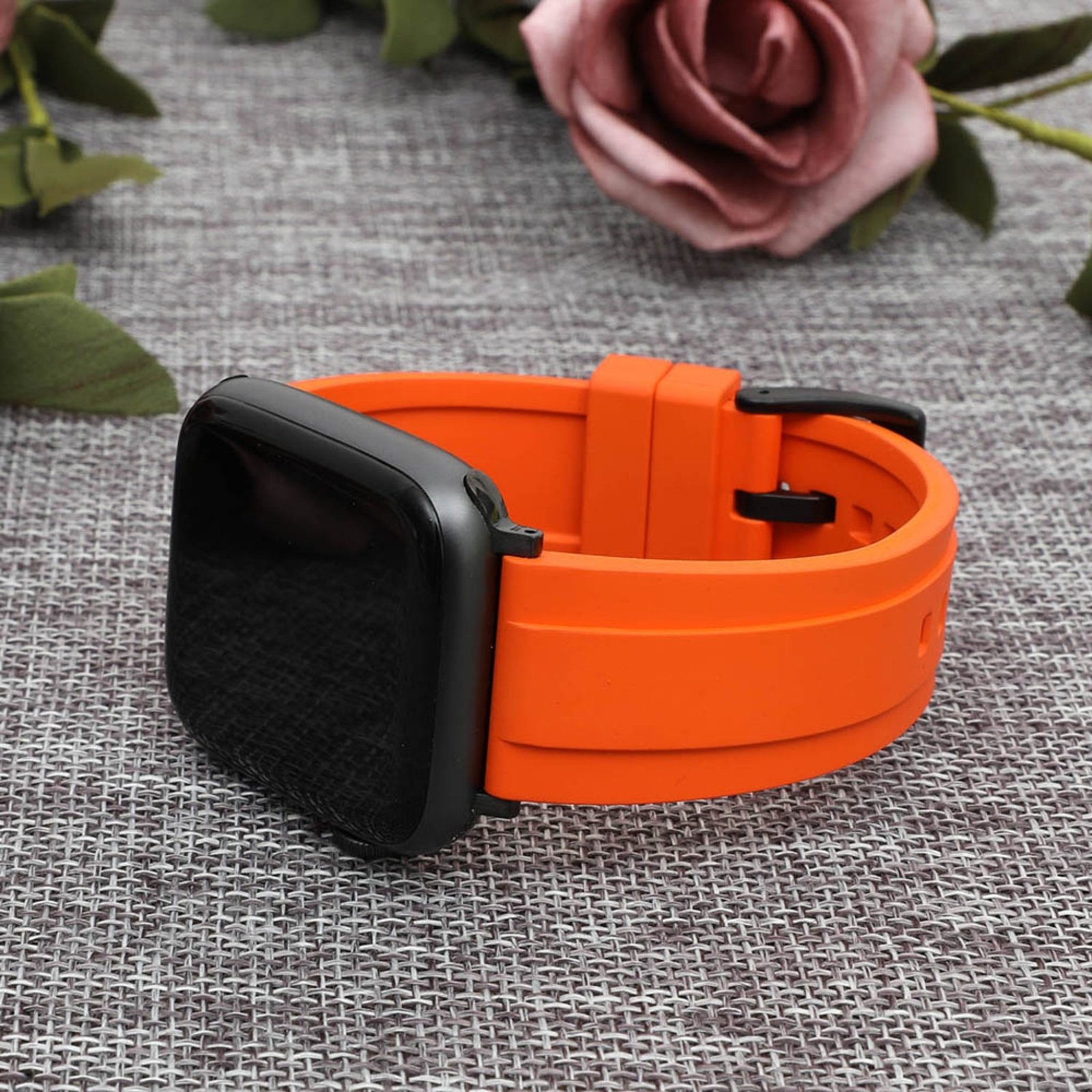 Rubber Strap - For all Apple Watch Models - Orange - Image 2