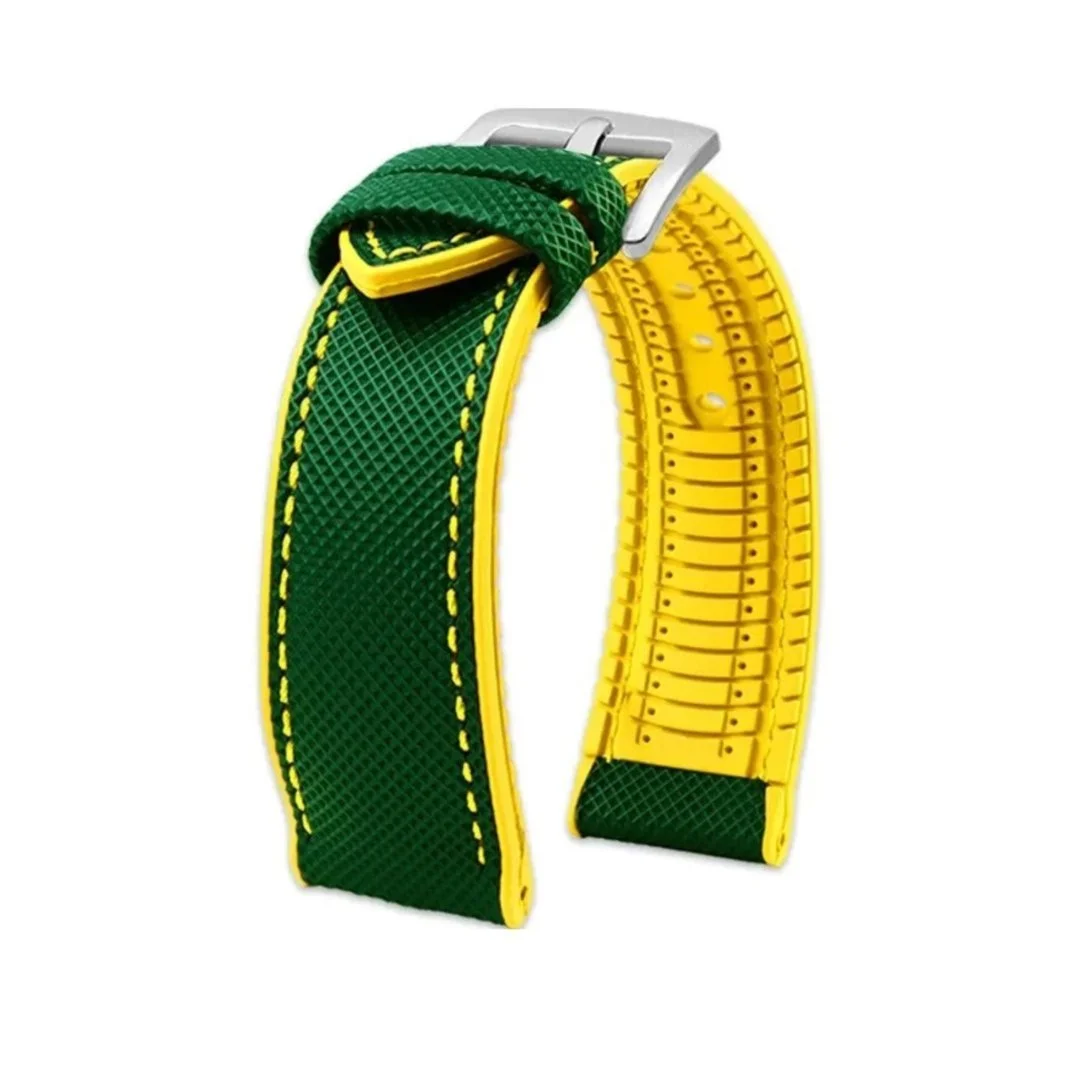 Rubber Strap - For Blancpain X Swatch - Forest Green