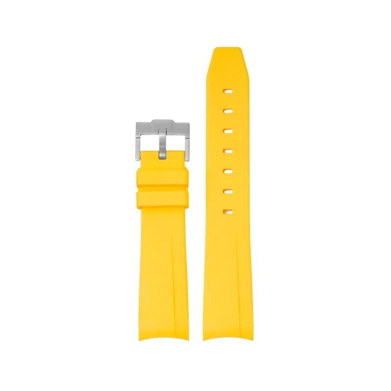 Rubber Strap – For Hamilton Khaki Field (38mm/40mm/42mm) - Yellow - Image 3
