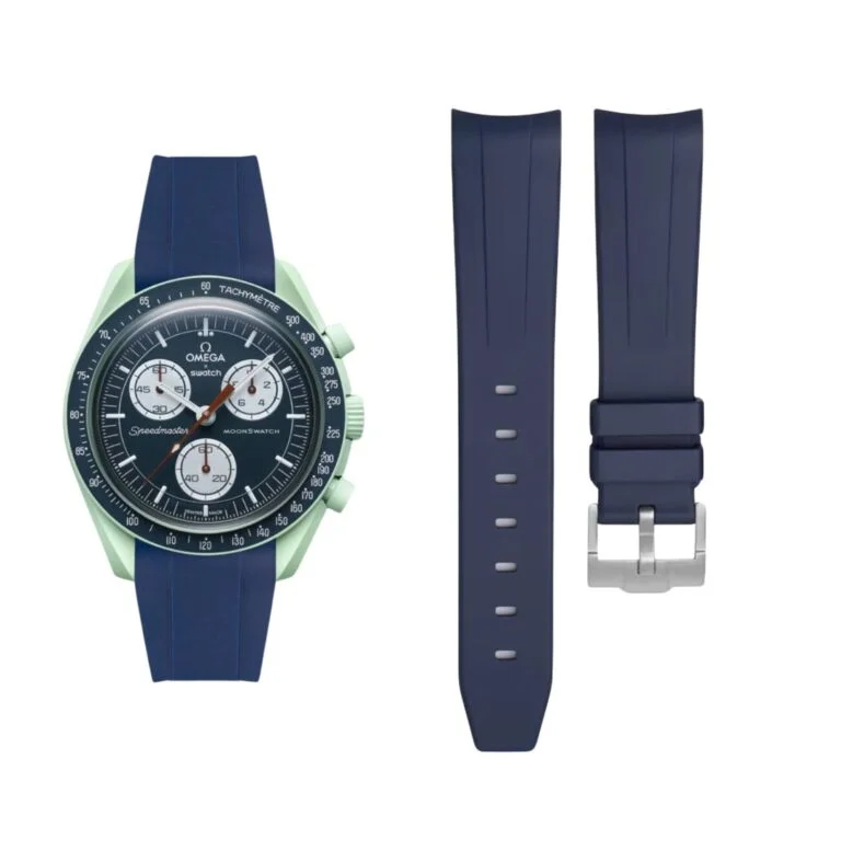 Rubber Strap - For Mission on Earth | Omega X Swatch | MoonSwatch - Blue