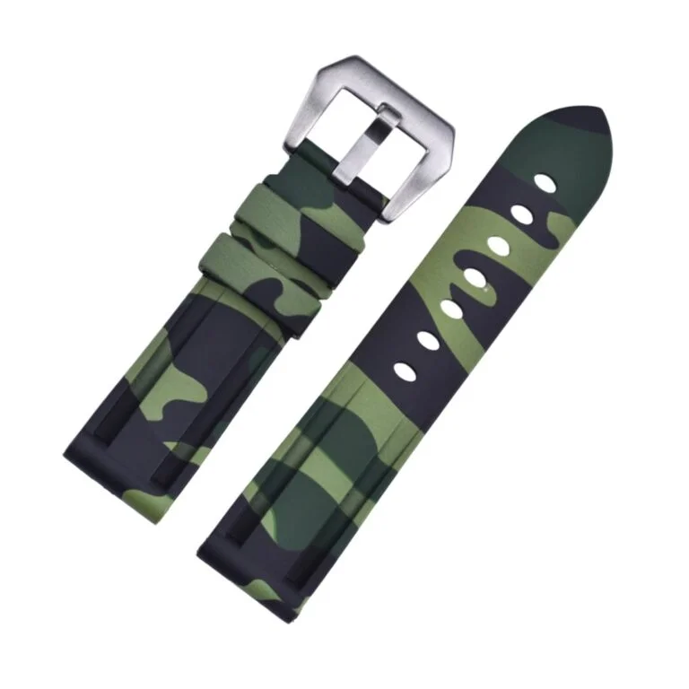 Rubber Strap - For Panerai - Military Camo