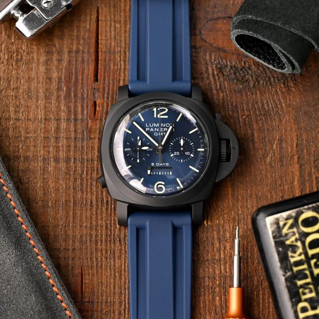 Rubber Strap - For Panerai - Navy Blue - Image 2
