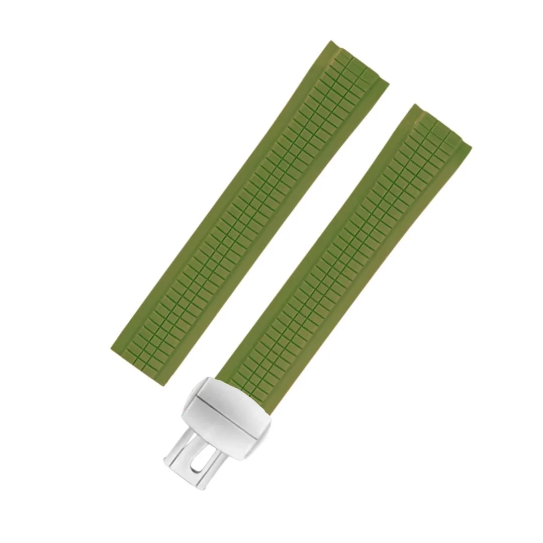 Rubber Strap - For Patek Philippe Aquanaut - Olive Green