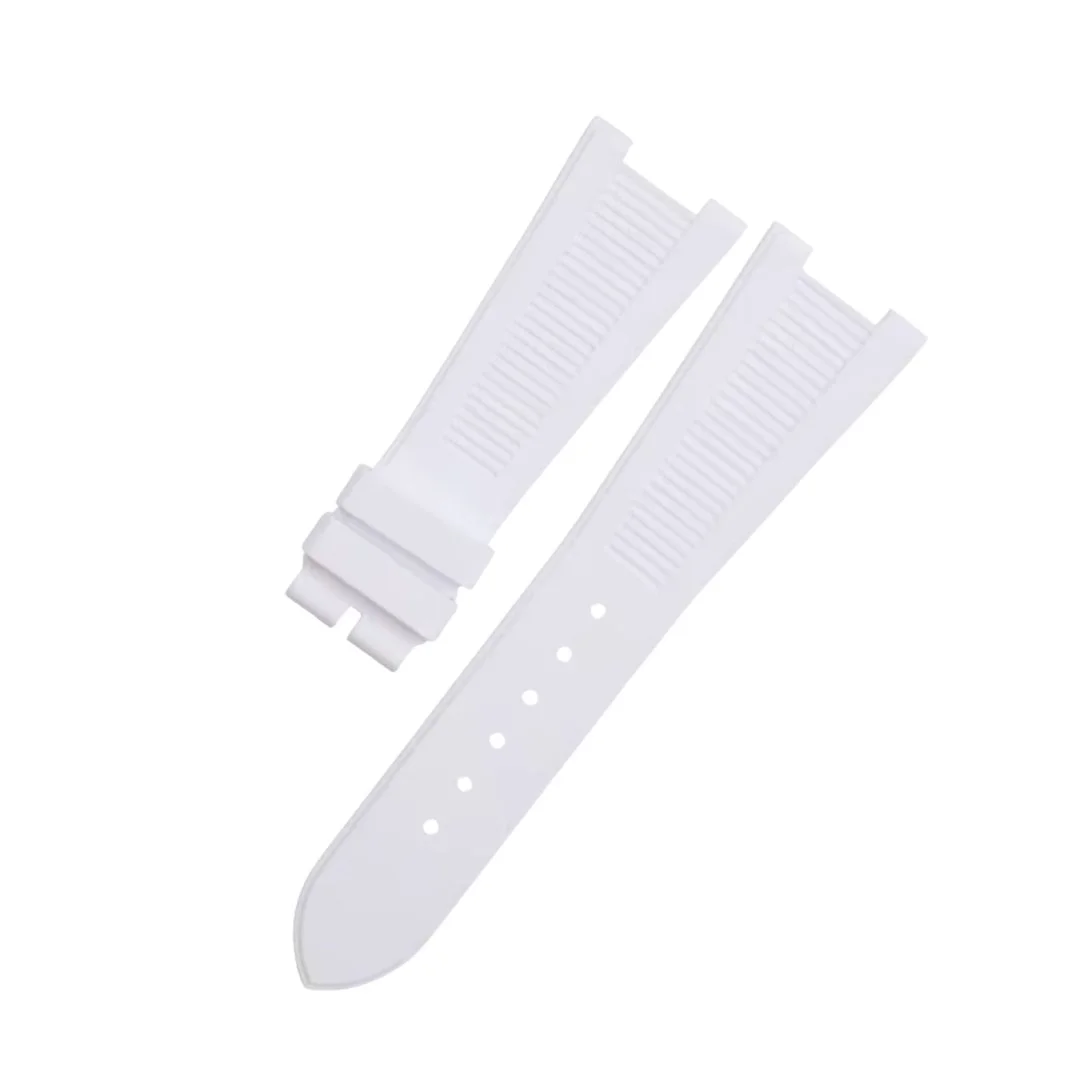 Rubber Strap - For Patek Philippe Nautilus - White