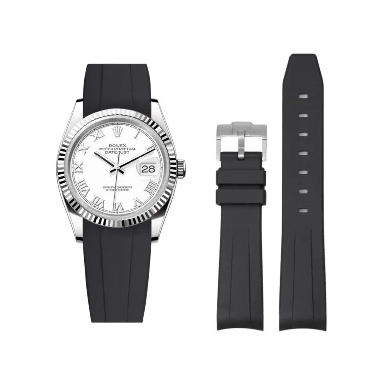 Rubber Strap - For Rolex Datejust 36 - Black