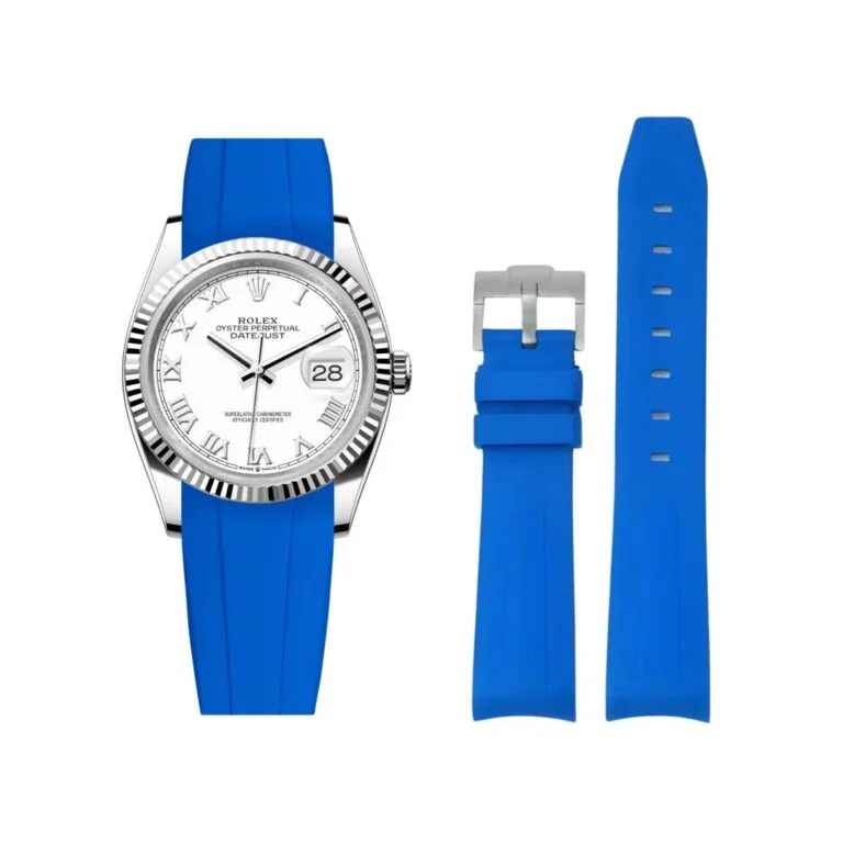 Rubber Strap - For Rolex Datejust 36 - Blue