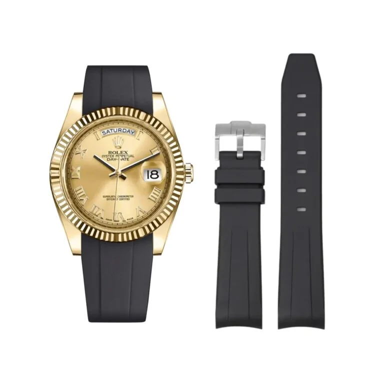 Rubber Strap - For Rolex Day-Date II 41mm - Black
