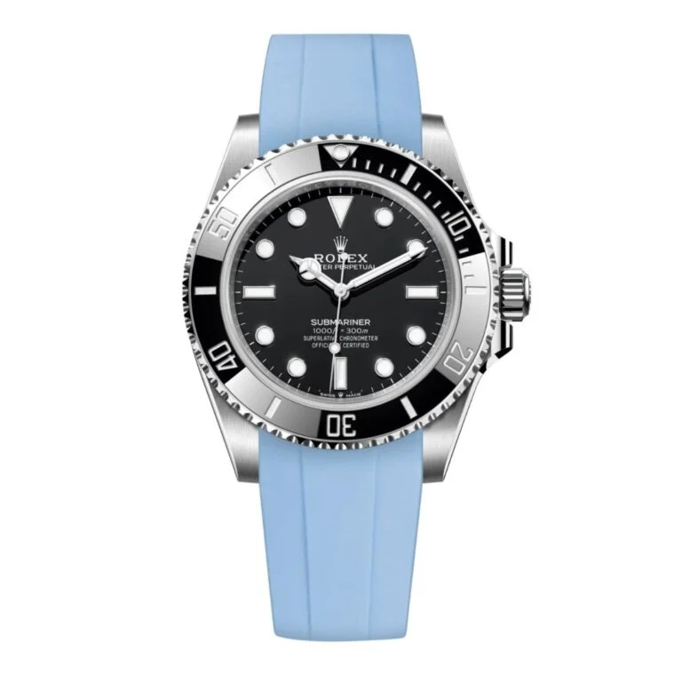 Rubber Strap - For Rolex Submariner - Baby Blue