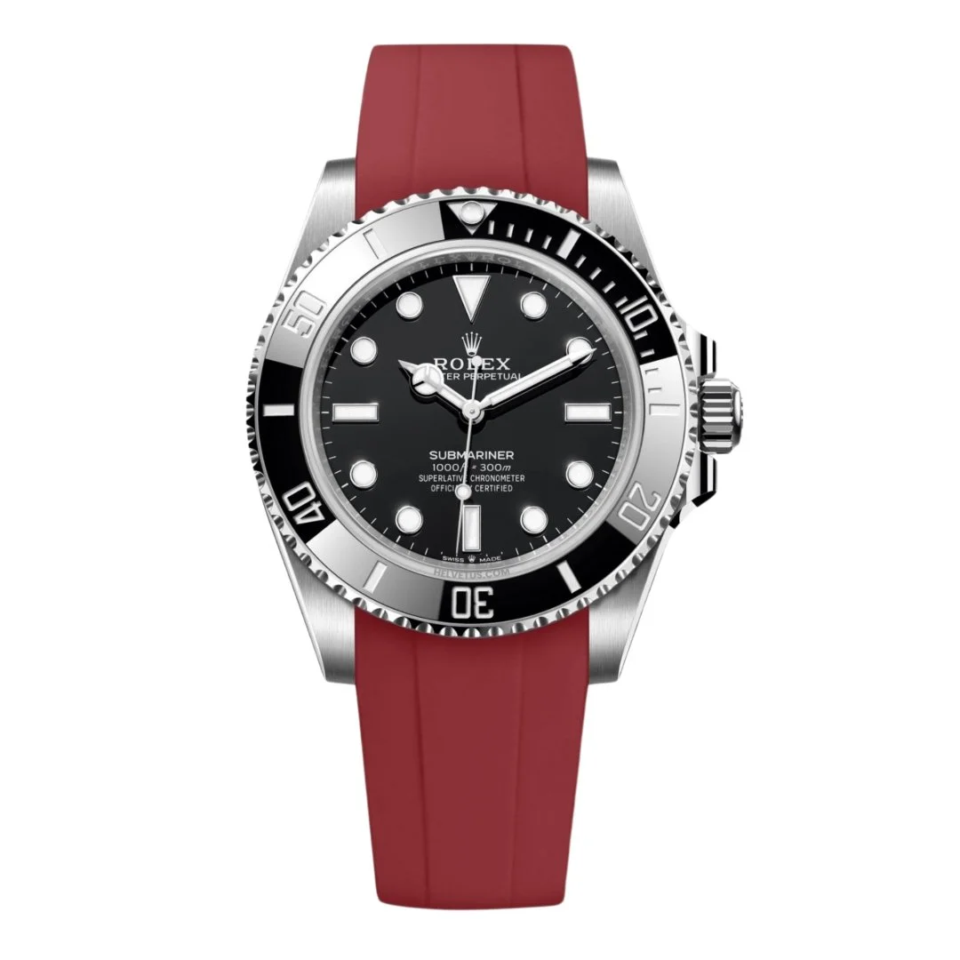 Rubber Strap - For Rolex Submariner - Bordeaux