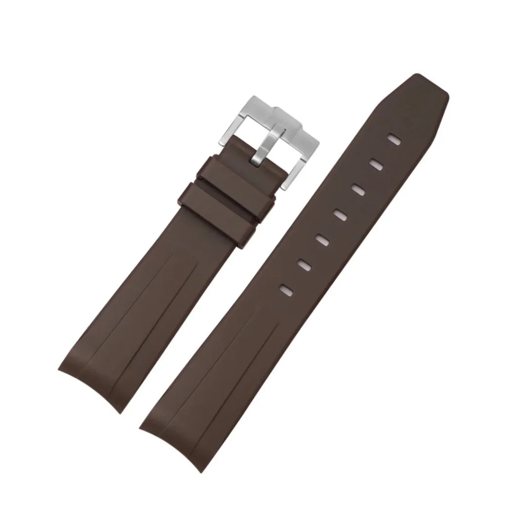 Rubber Strap - For Rolex Yacht-Master II 44mm - Brown - Image 2