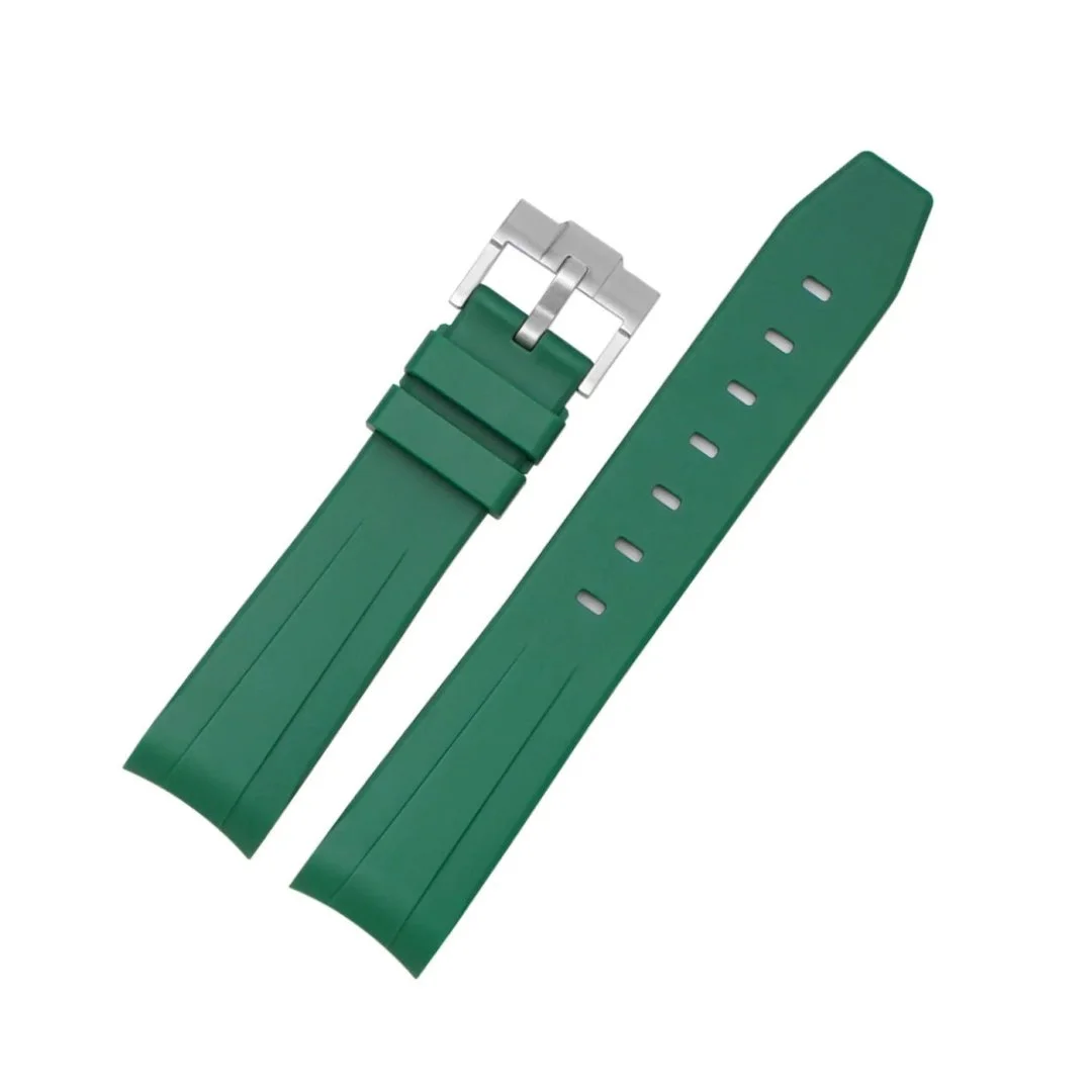 Rubber Strap - For Rolex Yacht-Master II 44mm - Green - Image 2
