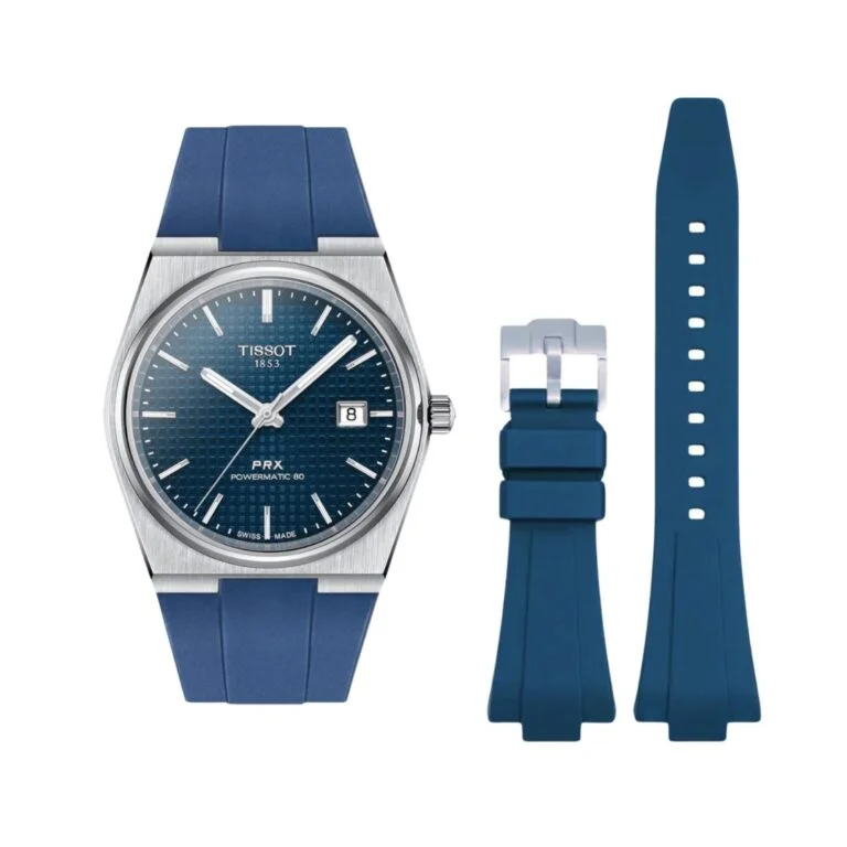Rubber Strap - For Tissot PRX - Navy Blue