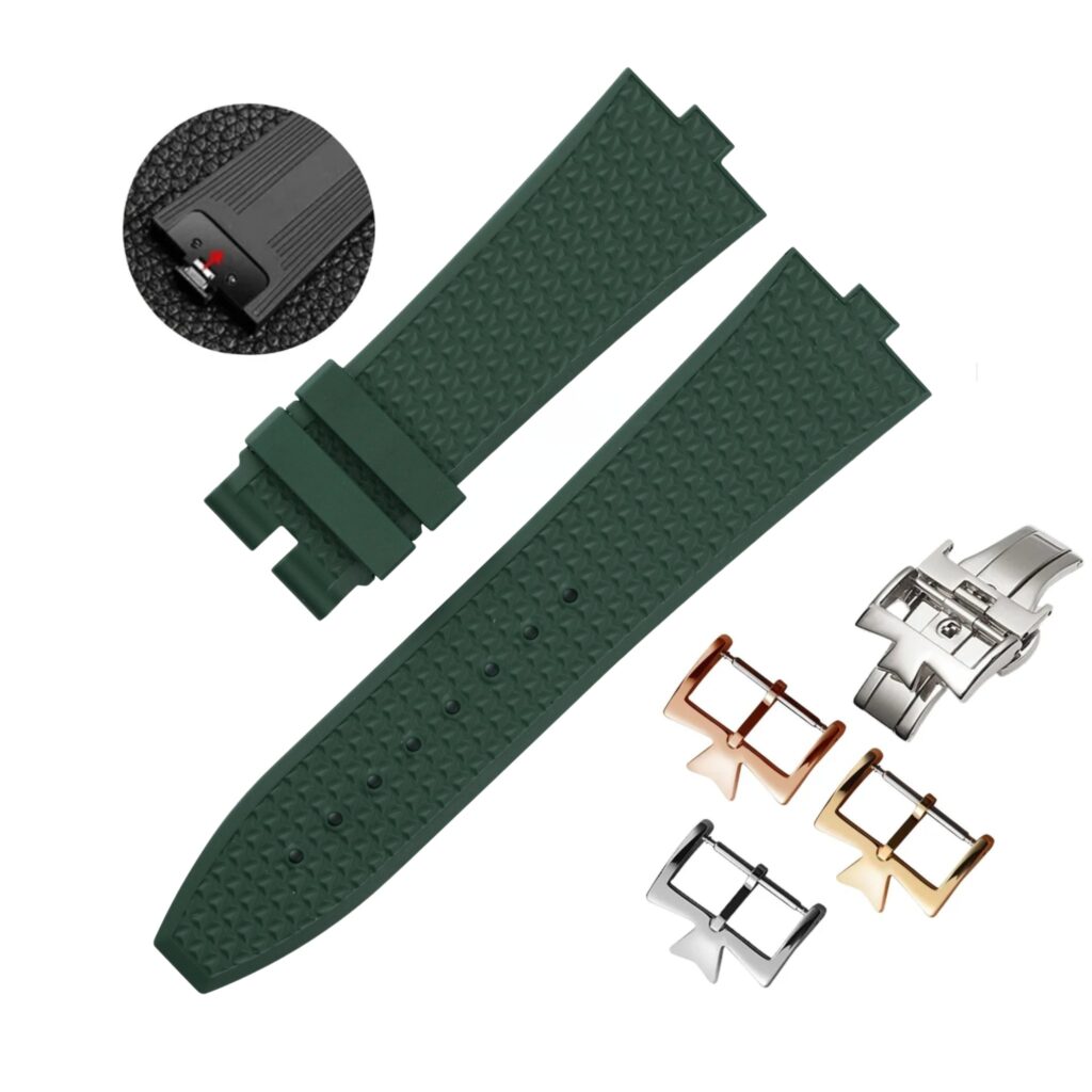 Rubber Strap - For Vacheron Constantin Overseas - Green
